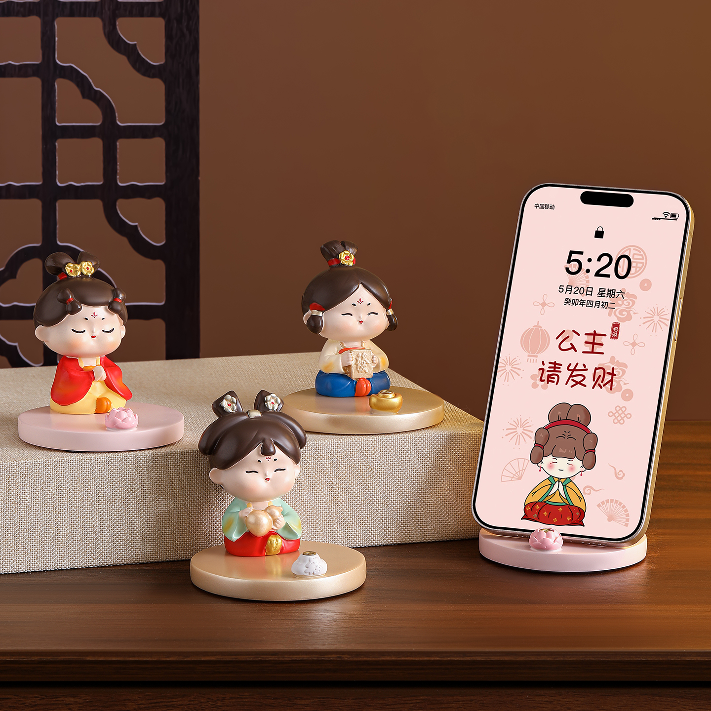 手机支架桌面可爱西安文创纪念品