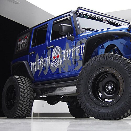 牧马人侧门前档防晒车贴