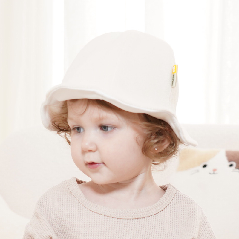 SYLFZS短绒渔夫帽大檐保暖婴儿帽