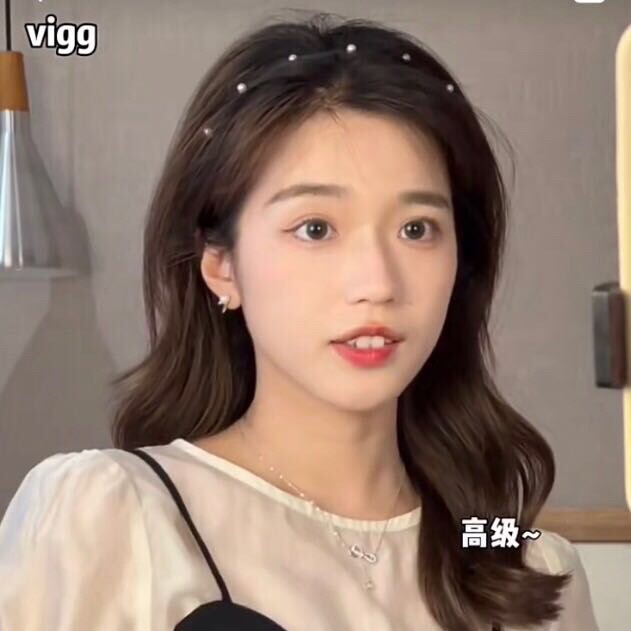 小香风简约黑色发箍珍珠