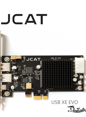 JCAT电脑USB Card  xe evo军事级3.0扩展卡PCIe解码器dac输出