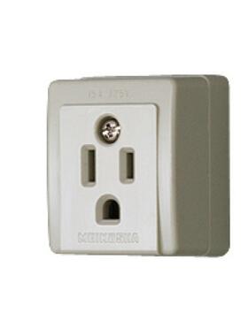 全新日本明宫社meikasha me2726日规明装15A125V工业插座WK3001