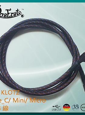 DIY KLOTZ typeC安卓MICRO转B型MINI手机USB2.0线A口T 公头 OTG线
