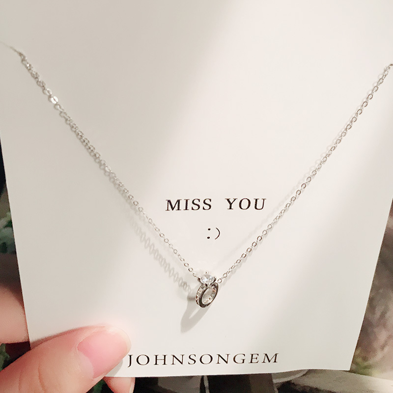JG½äÖ¸ÏîÁ´ Å® ѧÉú´´Òâ³±È˲±×ÓÊÎÆ· 925´¿ÒøÍøºì¿î°Ù´îËø¹ÇÁ´