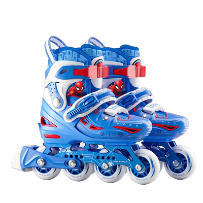 迪士尼溜冰鞋男童轮滑鞋儿童专业套装初学者正品滑轮鞋旱冰鞋男孩