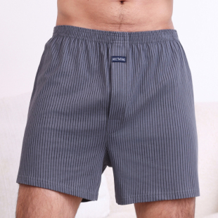 高腰睡裤 爸爸四角裤 头纯棉内裤 阿罗裤 平角裤 宽松纯棉大码 短裤 男士