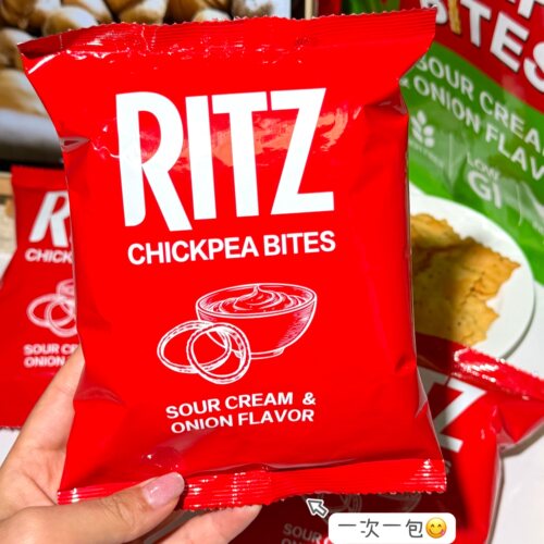山姆代购 ritz鹰嘴豆脆片酸奶油洋葱味独立包装零食分装尝鲜1小包