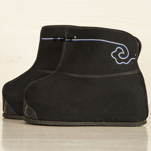 戏曲内增高快靴平底快靴内增高男鞋靴子武生武旦快靴小兵道士鞋