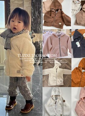 儿童外套摇粒绒保暖男幼儿园羊羔绒上衣女中小童加厚 ins款24秋冬