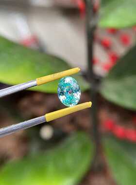 霓虹蓝鸟巢切帕拉伊巴碧玺手饰