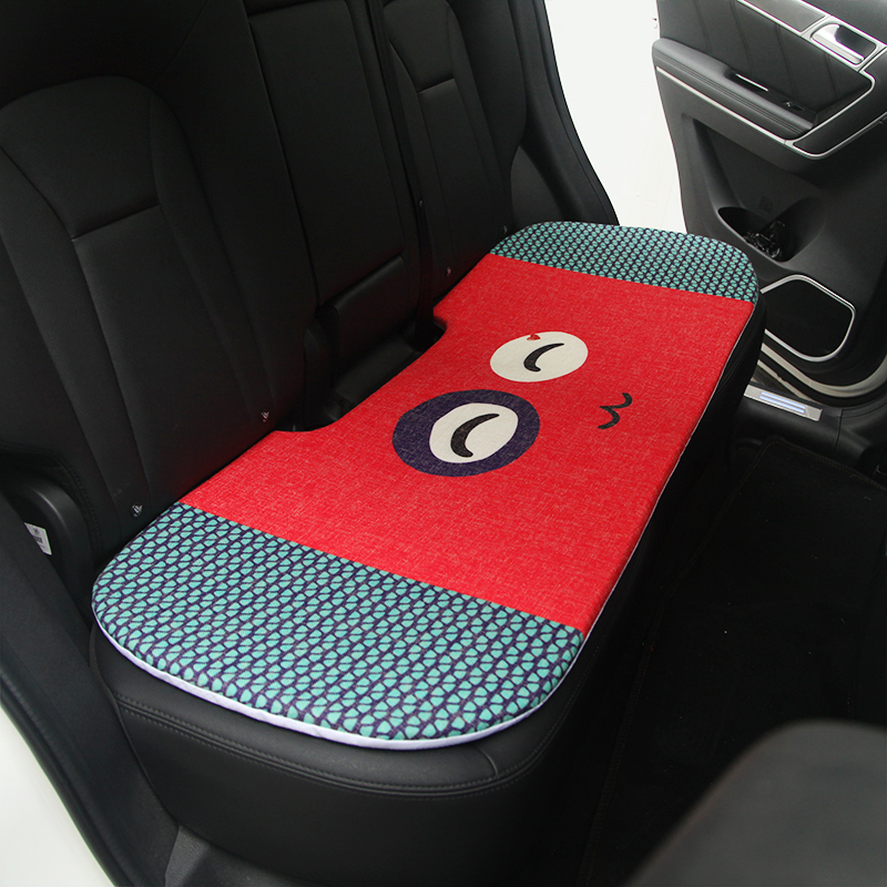 卡通汽车坐垫亚麻四季