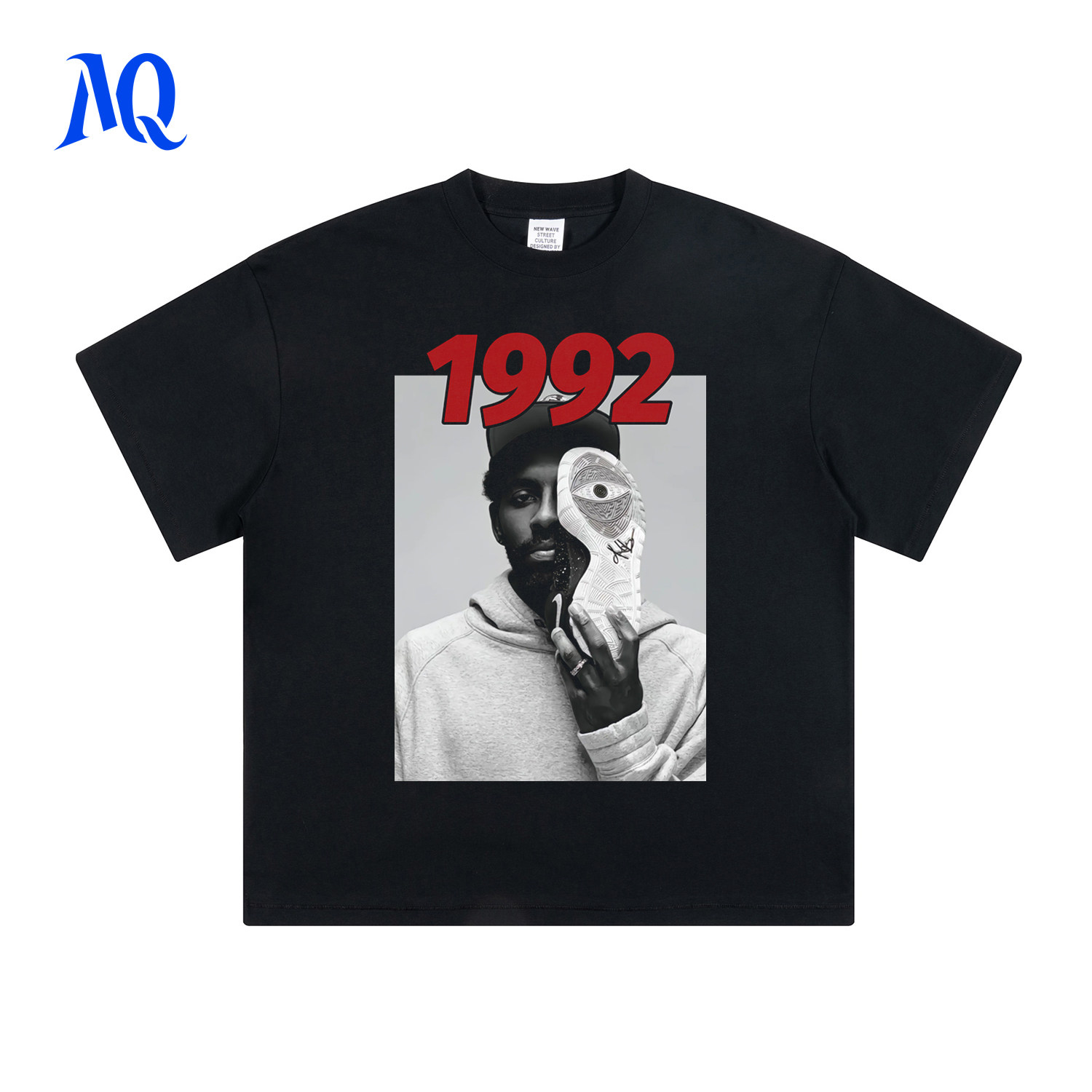 MQ凯里-欧文1992德鲁大叔数码印花美式短袖T恤