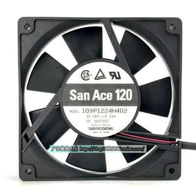 原装 San Ace 120 109P1224H402 24V 0.24A 12CM 变频器 散热风扇