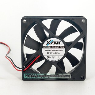 XFAN欣瑞联 RDD8015B1 12V 0.27A 8CM 8015 静音机箱电源散热风扇