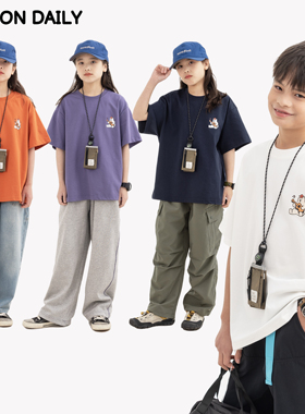 【Damon2/5日 10:00上新】春季新款儿童露营小动物短袖T恤