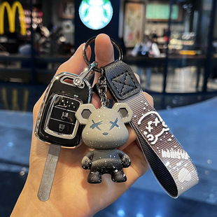 适用本田汽车飞度缤智XRV竞瑞直板插入式启动2键锁匙扣壳钥匙包套