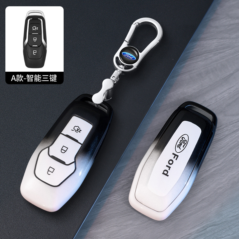 适用福特13款蒙迪欧汽车保护遥控器男士女老款锁匙扣壳钥匙包外套