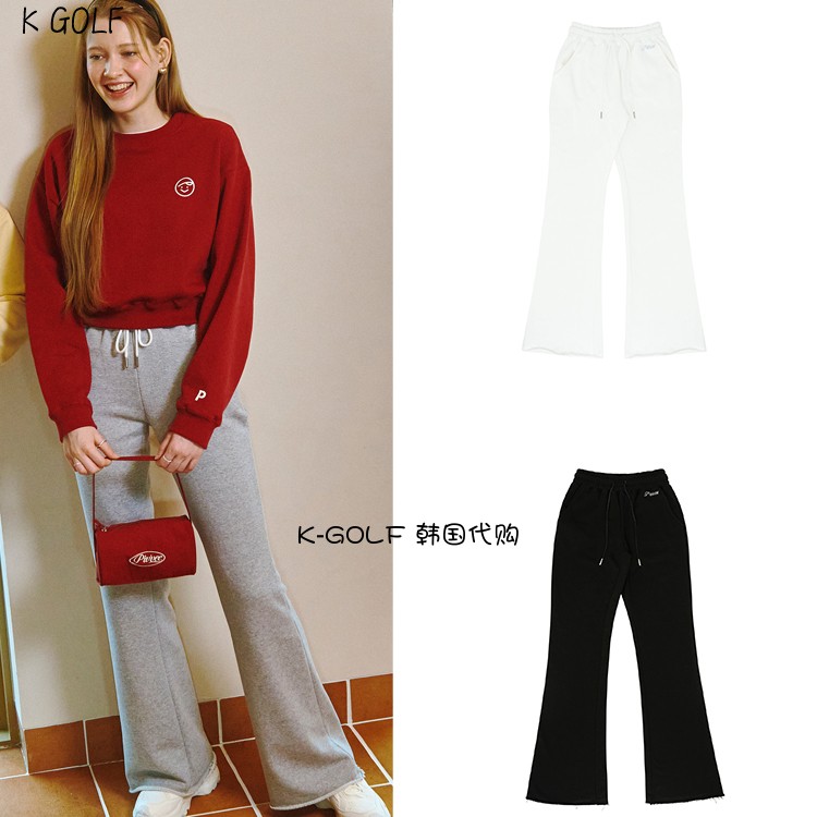 PIVVEE韩国正品代购高尔夫球服25年女春夏柔软舒适个性显瘦靴型裤
