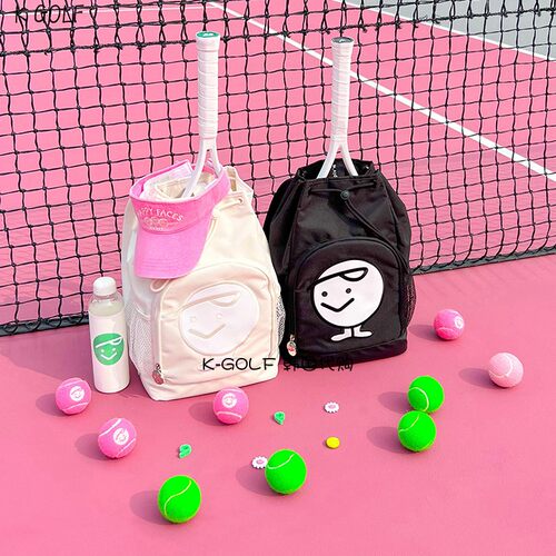 PIVVEE韩国正品代购高尔夫球包23年男女网球拍可爱徽标双肩收纳包
