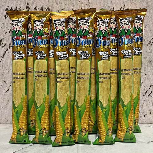 临期特卖 泰国进口欧特粒玉米浓汤奶油味玉米棒12g*12条 休闲零食