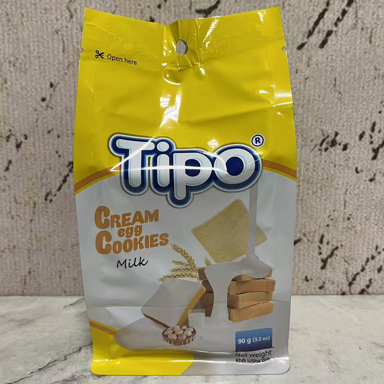 特价售卖 越南进口Tipo原味面包干90g袋装 冷加工糕点 休闲小零食