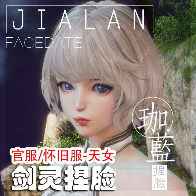 【珈蓝】剑灵捏脸 天女脸型数据 国服韩服国际服BNS私服可用 0010