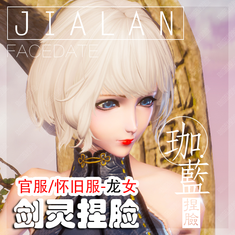【珈蓝】剑灵捏脸 龙女脸型数据 国服韩服国际服BNS私服可用 卡西