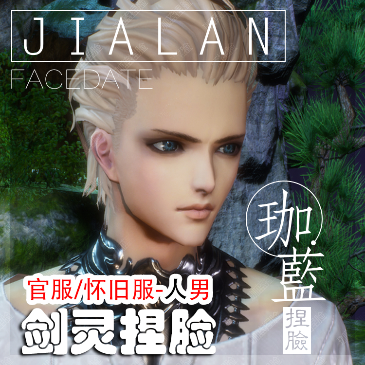 【珈蓝】剑灵捏脸 人男脸型数据 国服韩服国际服BNS私服可用 王子