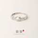 猫蛰S999足银小猫咪猫爪戒指可爱甜美纯银开口指环小众设计食指戒