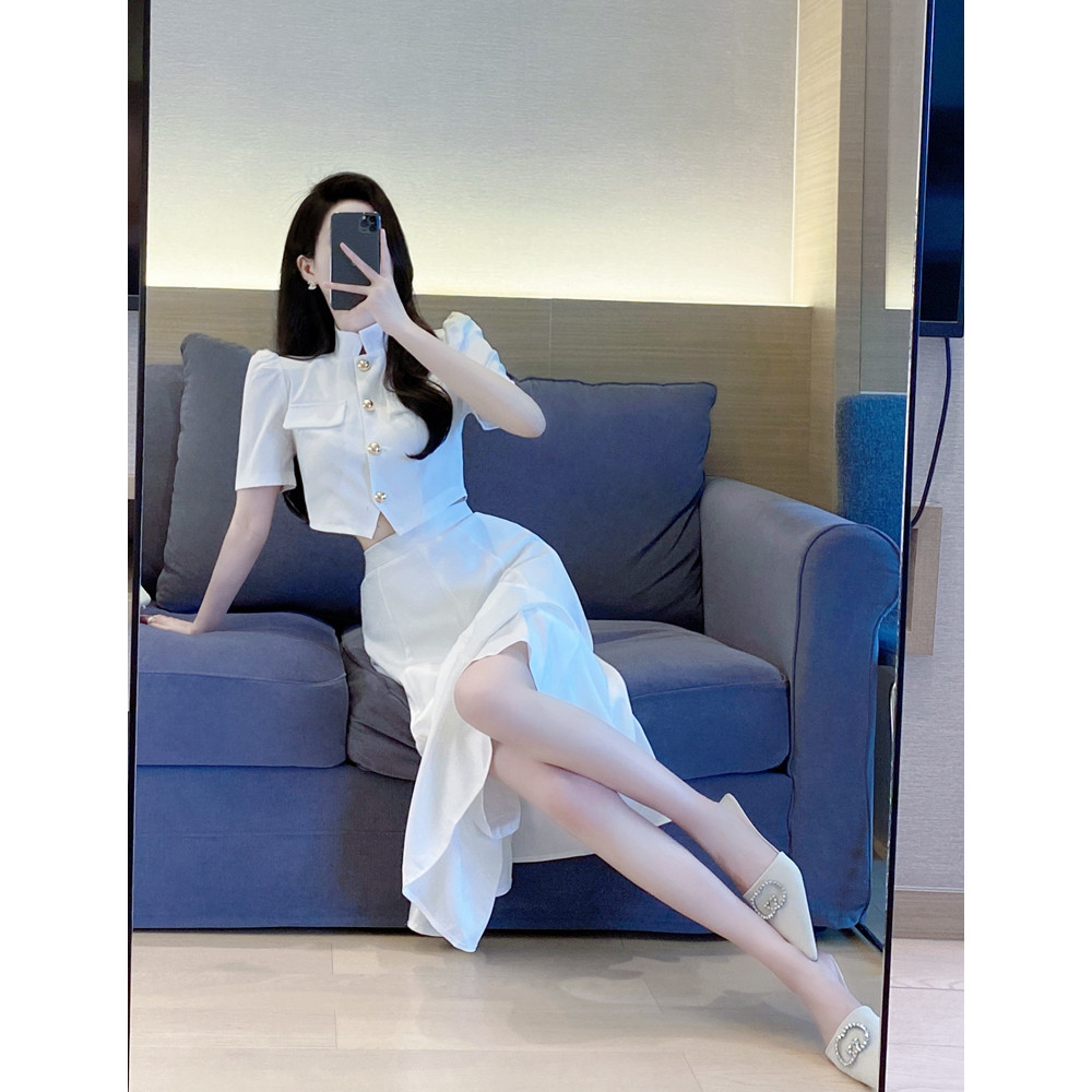 高级感气质小香风时尚套装裙棉图片