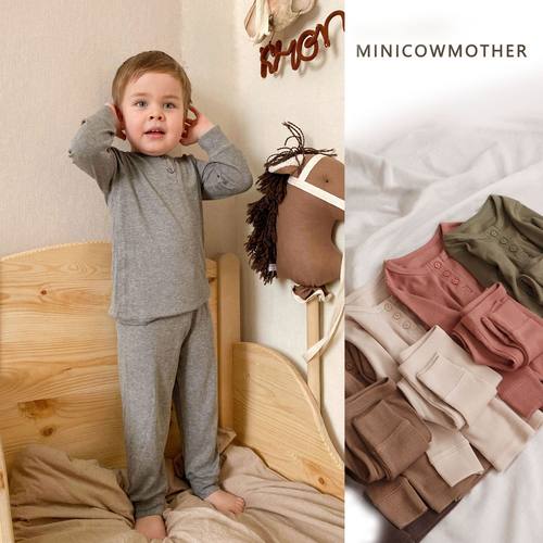 儿童宝宝保暖春秋睡衣纯棉家居服