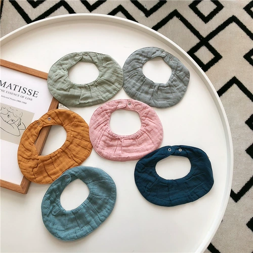 Детский натуральный слюнявчик для новорожденных, скандинавский марлевый нагрудник, скандинавский стиль