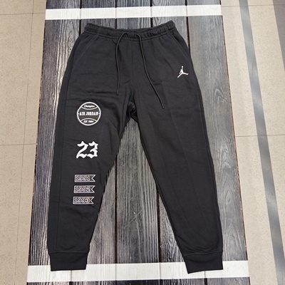 耐克AJ男加绒保暖收脚运动长裤