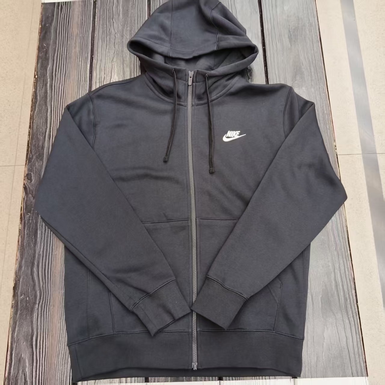 Nike耐克男秋冬加绒连帽夹克