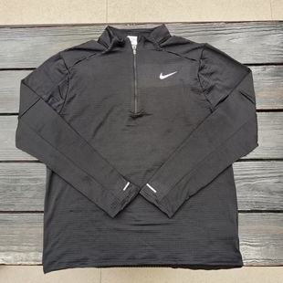 正品Nike耐克男子秋冬运动跑步训练加绒保暖反光立领长袖FZ1150