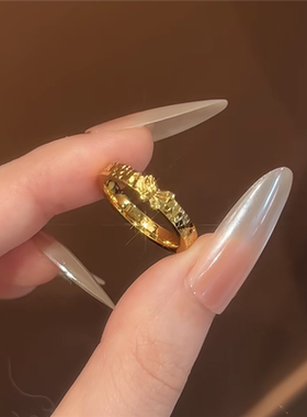 车花cnc超闪碎冰冰蝴蝶戒指女