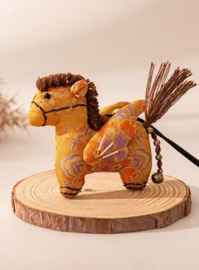 风和新年马年手工真丝小飞项链