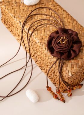 风和复古小香风桑蚕丝项链项链