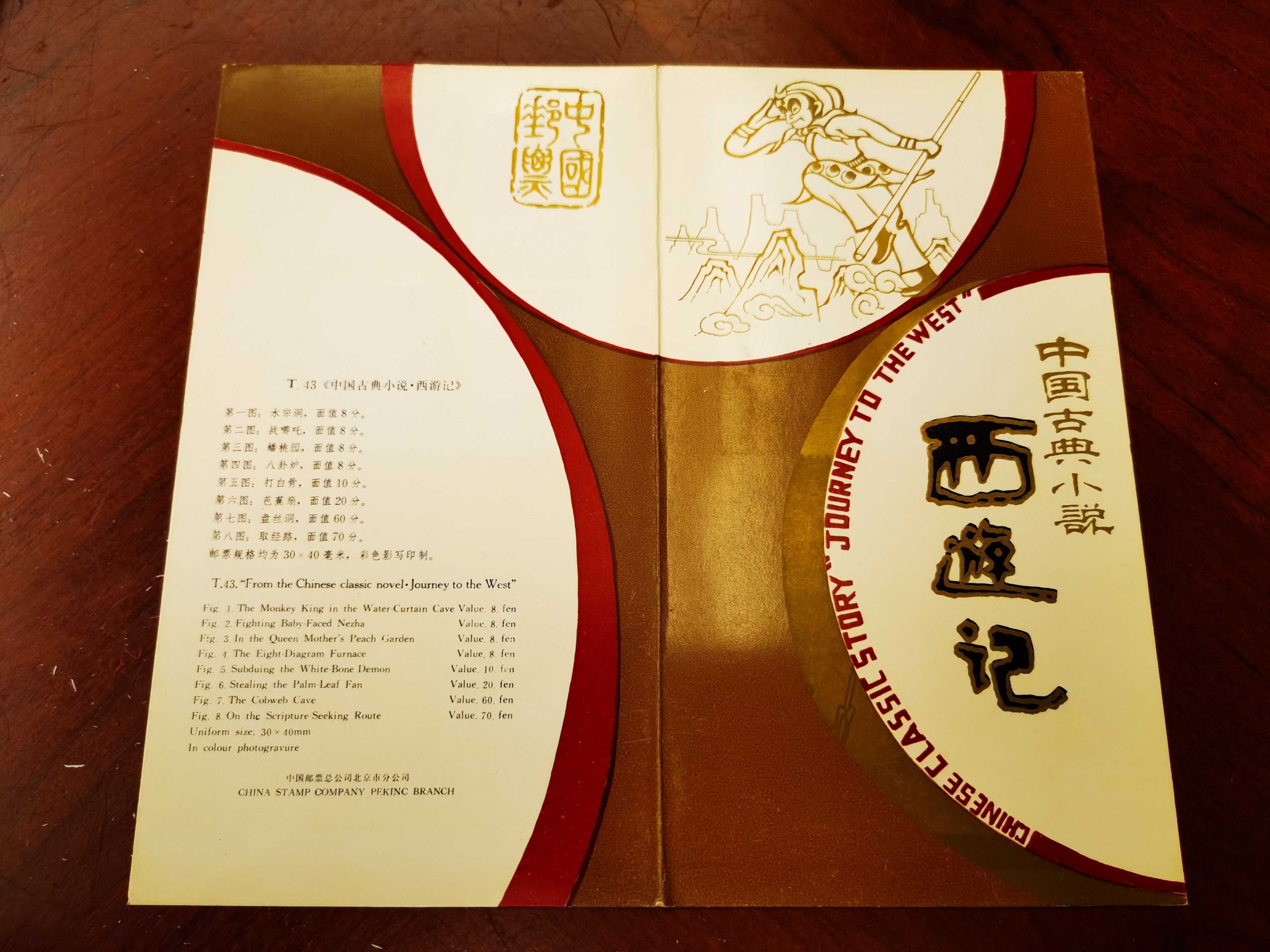 t43中国古典小说西游记邮票