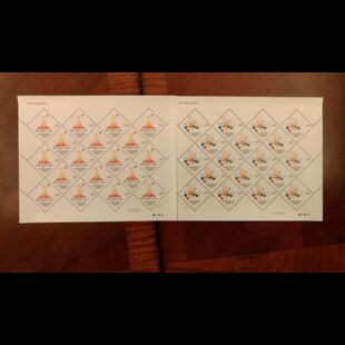 2009-13亚运会会徽吉祥物 邮票大版 原胶全品 邮局正品 保真