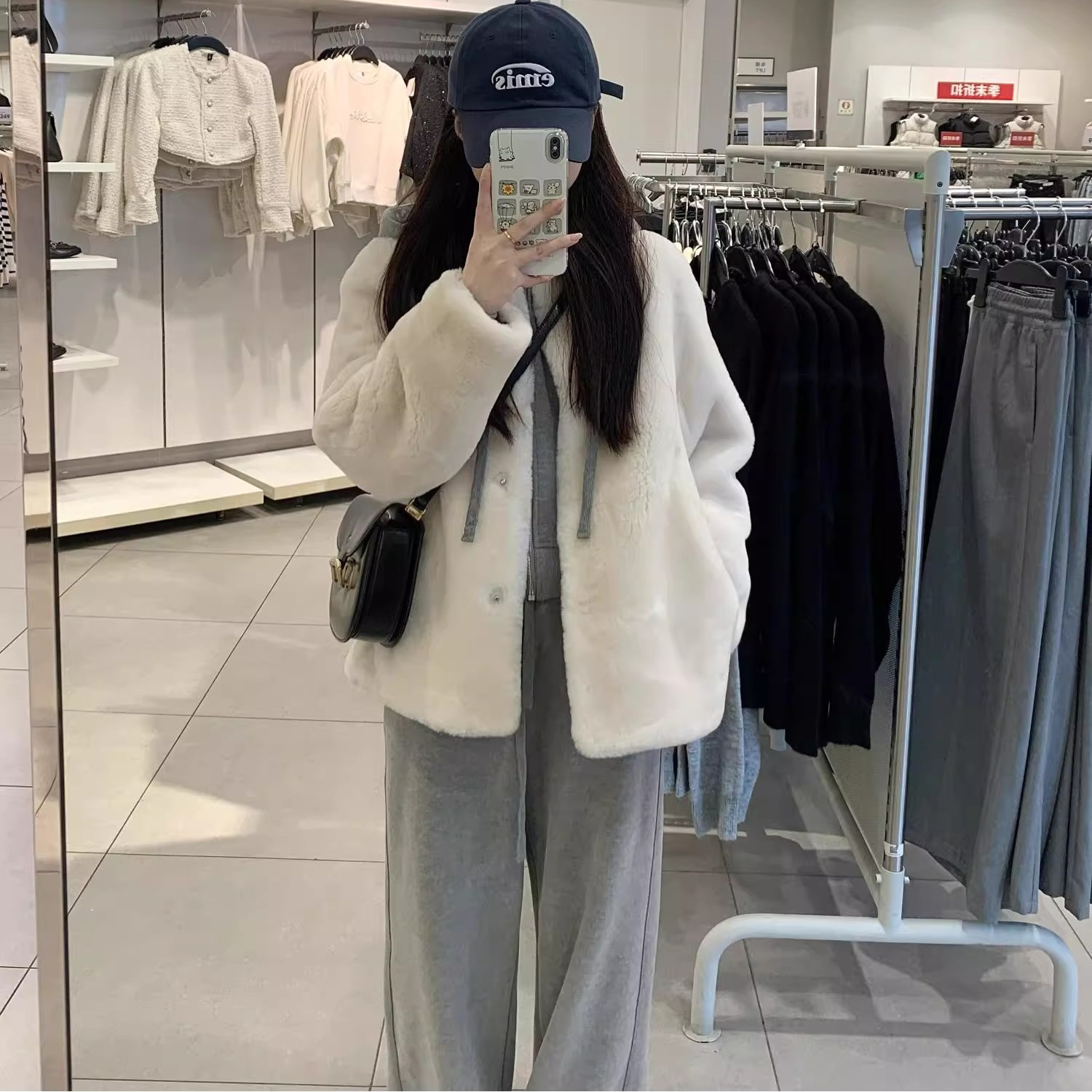 冬季新款环保皮草大衣毛毛外套