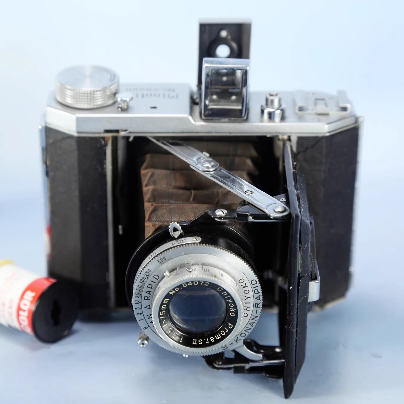 美能达MINOLTA  120 折叠 皮腔  古董照相机 WT9