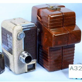 美国Revere 8电影机 双8mm胶片胶卷摄影摄像机纯机械影视道具WT