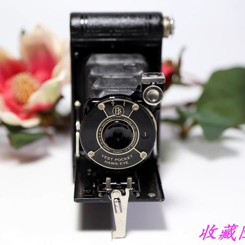 柯达折叠皮腔Kodak Vest Pocket HawkEye 127胶卷胶片相机收藏GZX