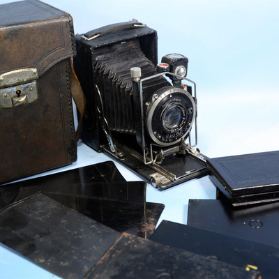 蔡司Zeiss Ikon干板折叠皮腔相机 6x9中画幅德国古董收藏复古GZX