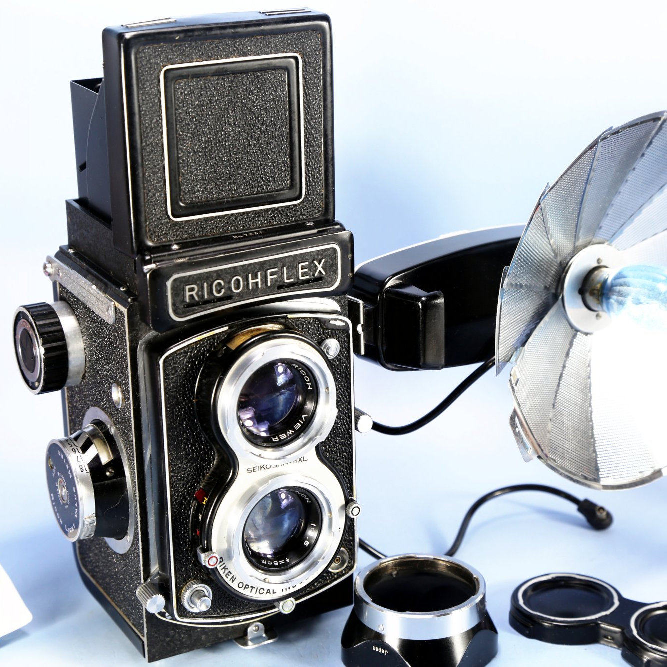 理光Ricohflex Dia L双反相机 120胶卷胶片中画幅复古收藏道具W10