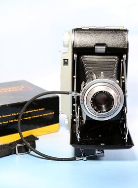 美国Kodak柯达tourist折叠皮腔120胶卷胶片照相机 复古收藏GZ18