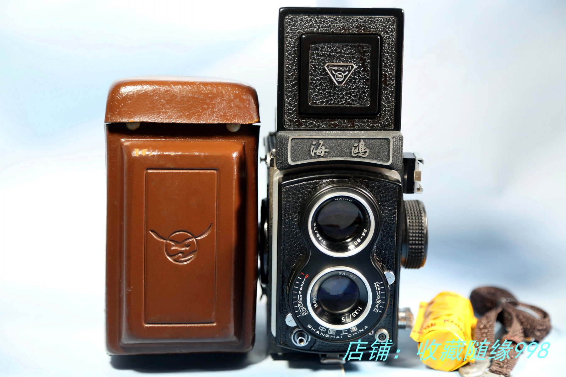 上海海鸥4A103双反相机 Seagull出口版120胶卷胶片相机古董WT10