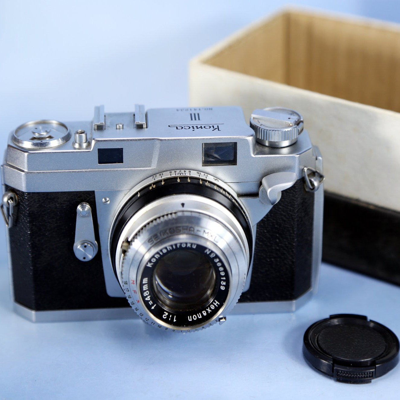 日本柯尼卡Konica III相机 135旁轴胶卷胶片 复古收藏影视道具W7