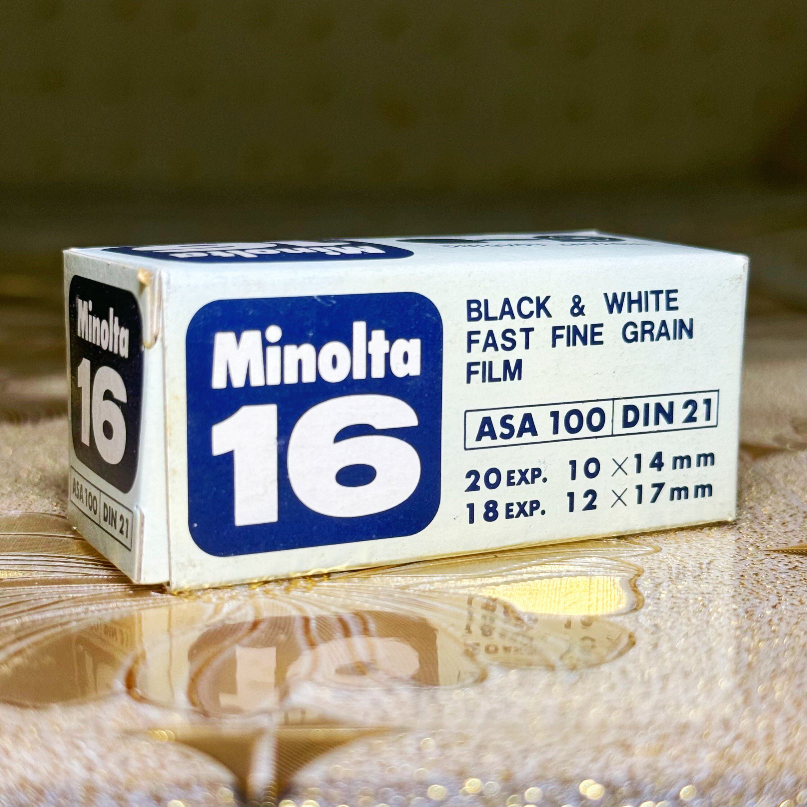 日本绝版限定 美能达Minolta16胶卷 16mm黑白胶片 菲林过期收藏GZ